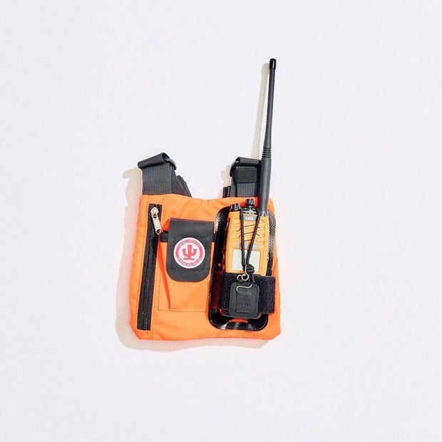 Radio Harness Hi Vis 4-Way with Pouch