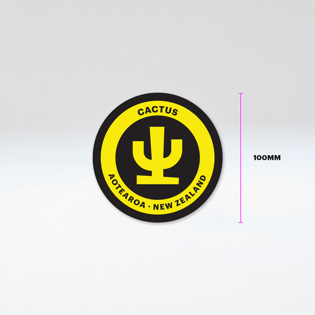 Cactus Circle Sticker