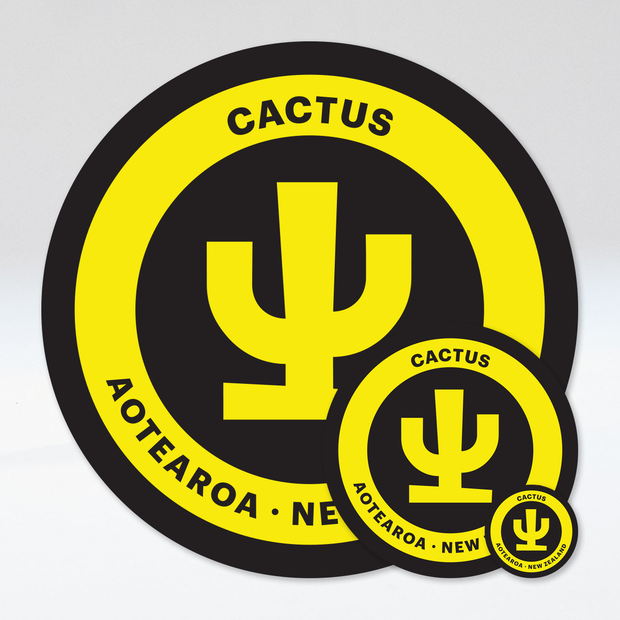 Cactus Circle Sticker