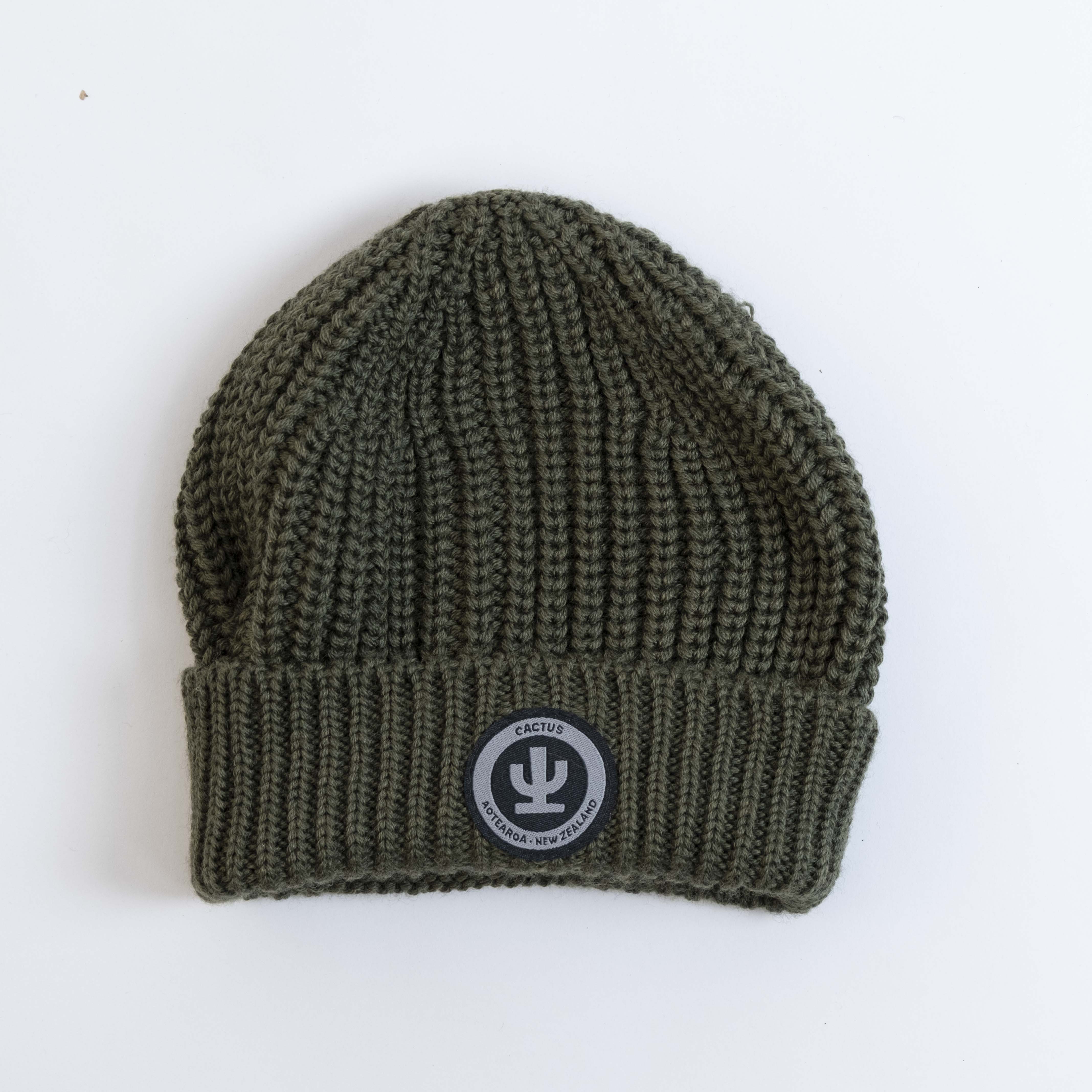 Merino Beanie - Knitted - Rough Cut