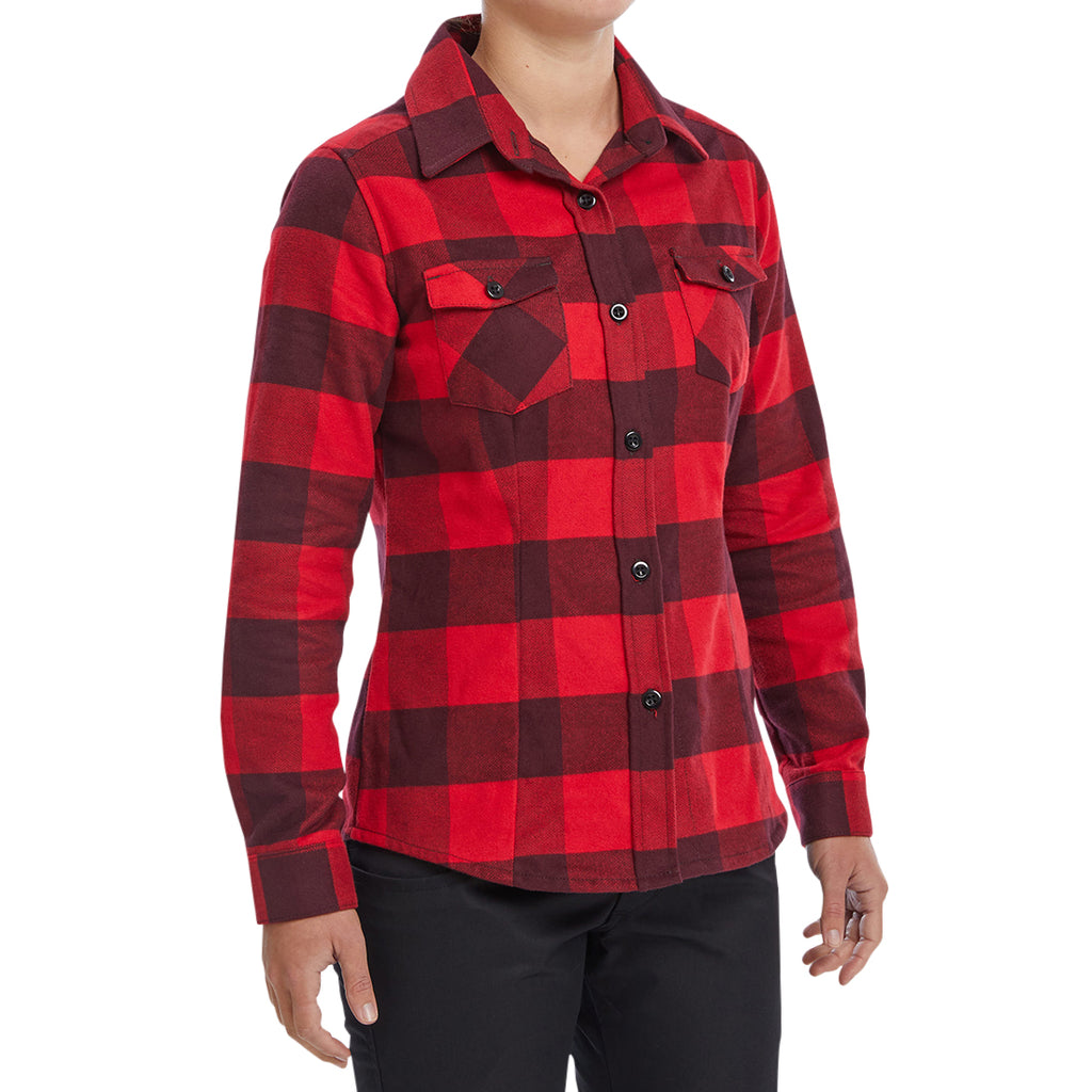 Women's Clearance Fireside Flannel Button Up Shirt made with Organic Cotton